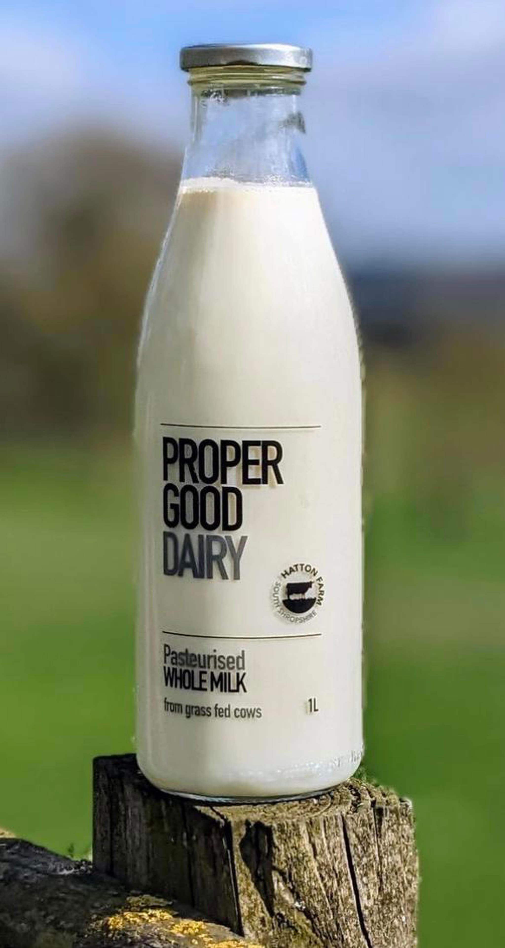 Organic Whole Milk (1L) - not including glass bottle